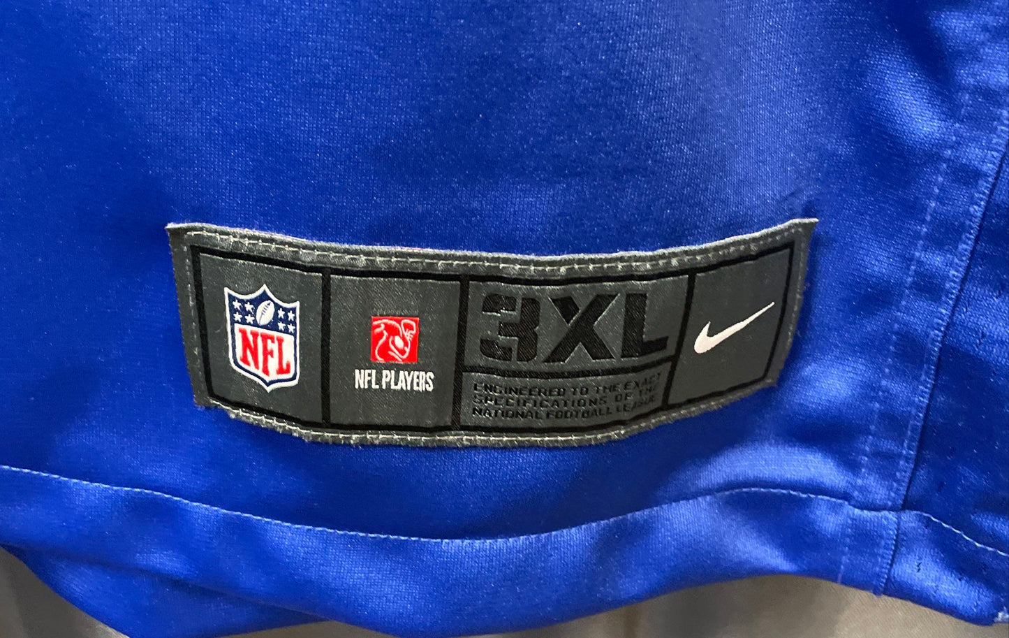 Nike Men's NY Giants Jersey Blue #12 Darren Waller Sz 3XL