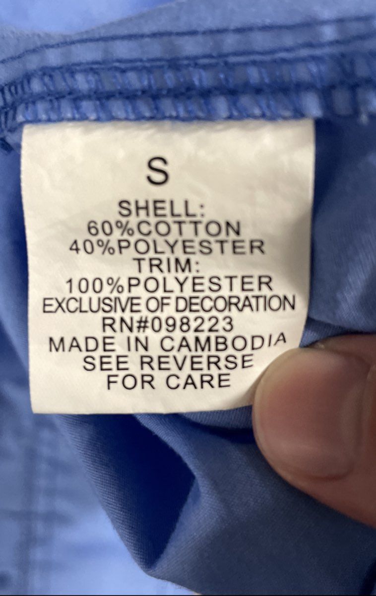 Magellan Outdoors Men's Blue Fish Gear MagShield Loose Fit Fishing Shirt Sz S