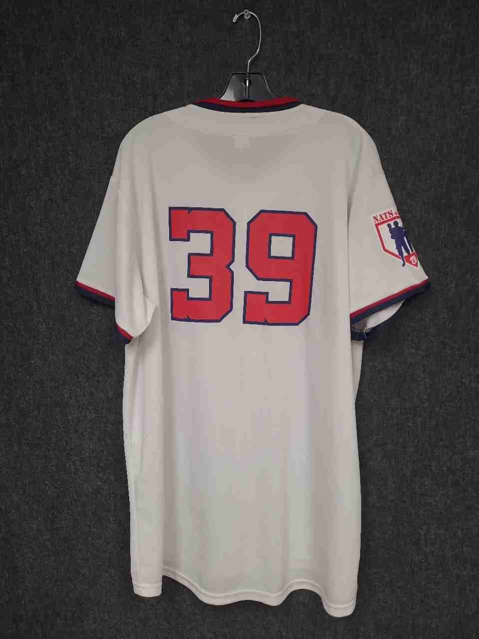 MLB Washington Nationals Men's Baseball Jersey White #39 Button Front Sz XL