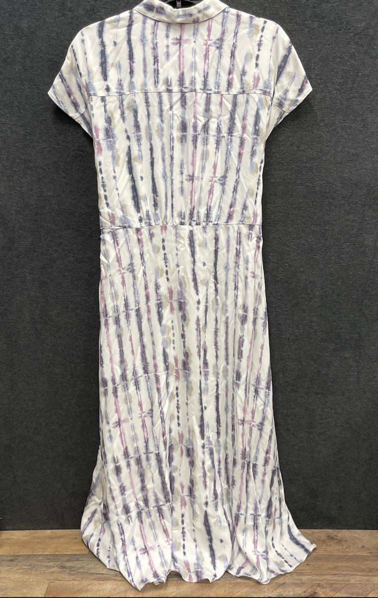 The Limited Women's Multicolor Tie Dye Lyocell Shirt Dress Tie Waist NWT Sz 8