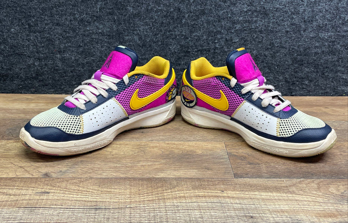 Nike Ja 1 GS Day One Cobalt Bliss Citron Basketball Shoes Size 6Y