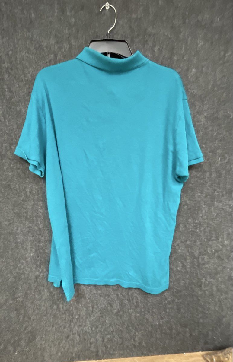 U.S. Polo Assn. Men's Teal Luxury Feel Slim Fit Short Sleeve Polo Shirt Sz XL