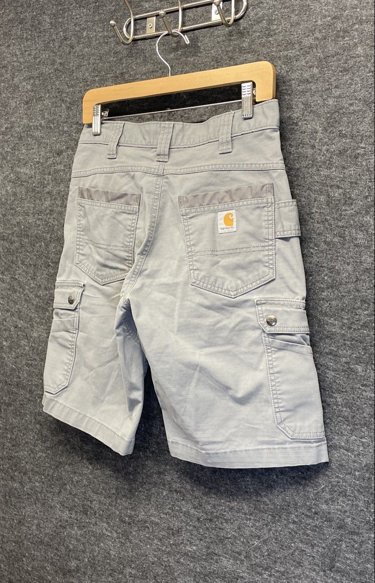 Carhartt Men's Relaxed Fit Ripstop Cargo Work Shorts Gray Size 30