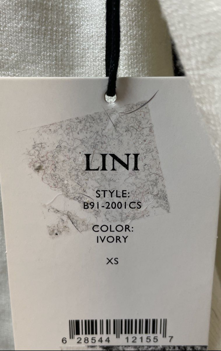 LINI Women's Gillian Sweater Ivory Puff Sleeve Mock Neck Knit Sz XS NWT