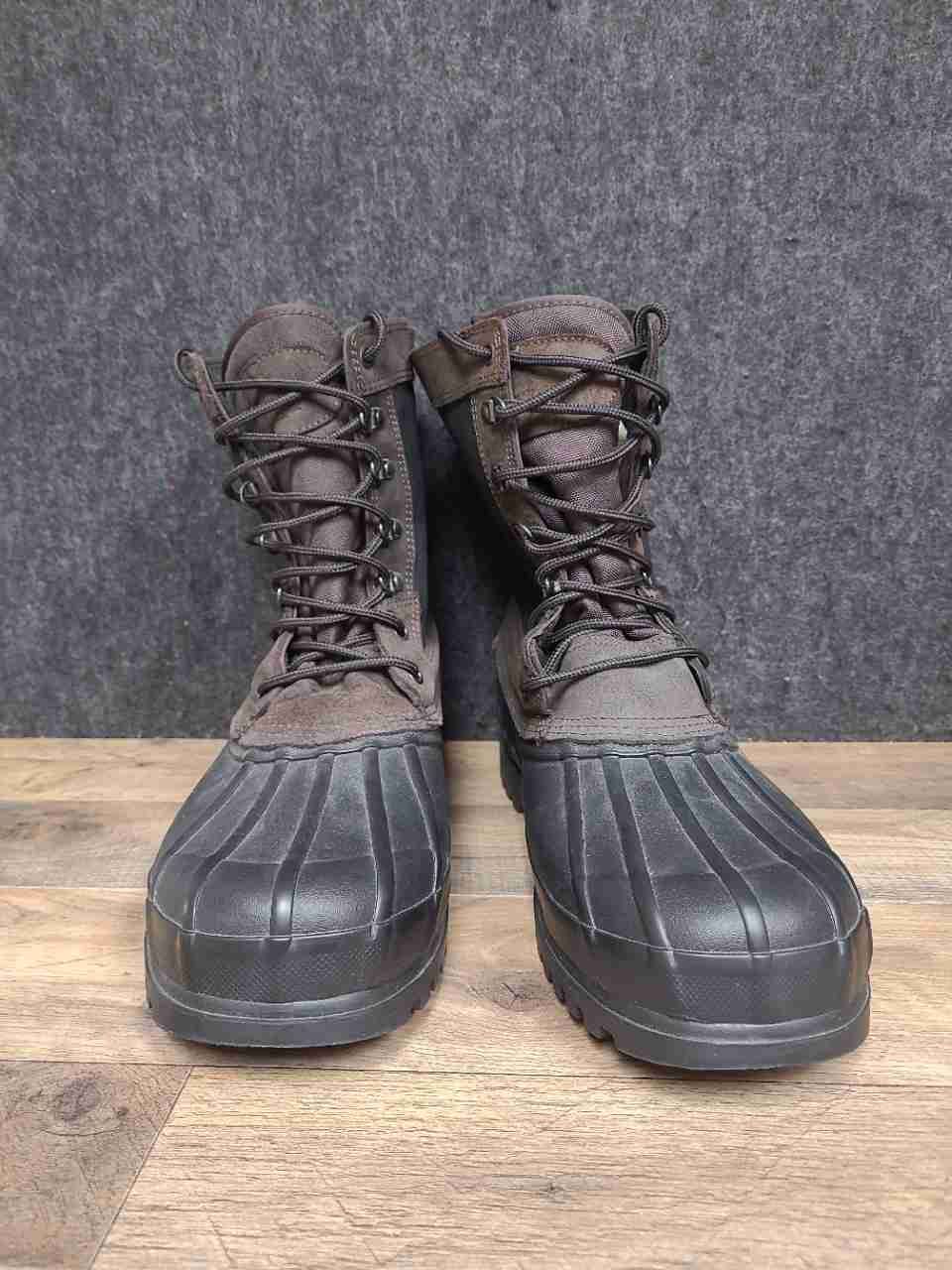 Pacific Trail Artic Brown Black Men's Insulated Winter Duck Boots Size 13M