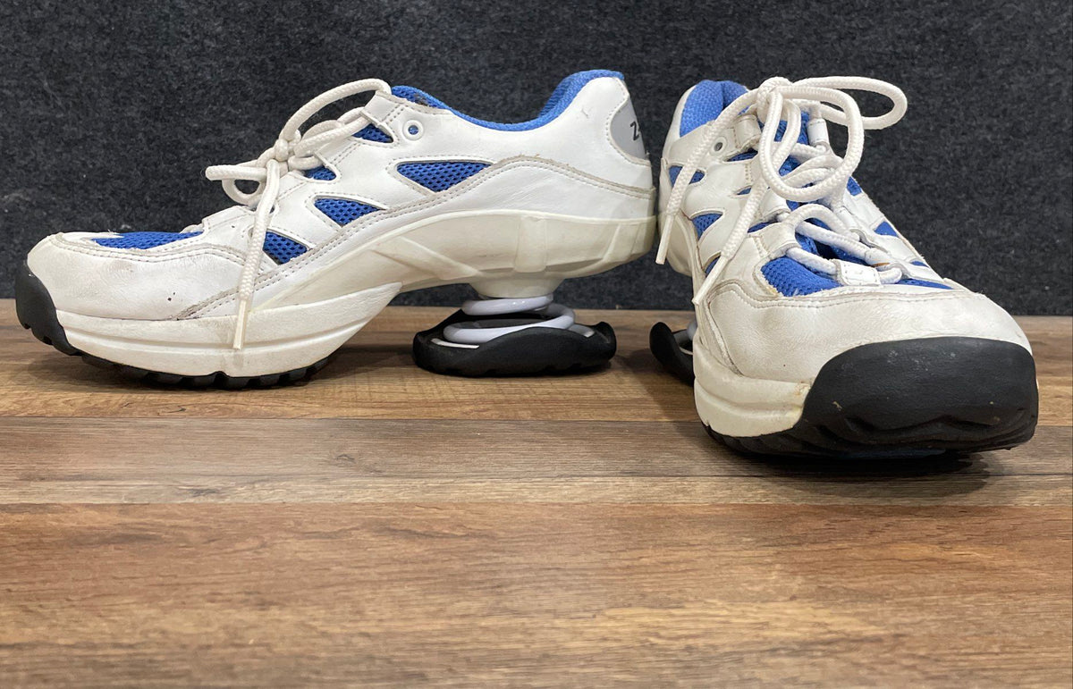 Z-Coil Orthopedic Walking Spring Shoes White Blue Women's Size 9