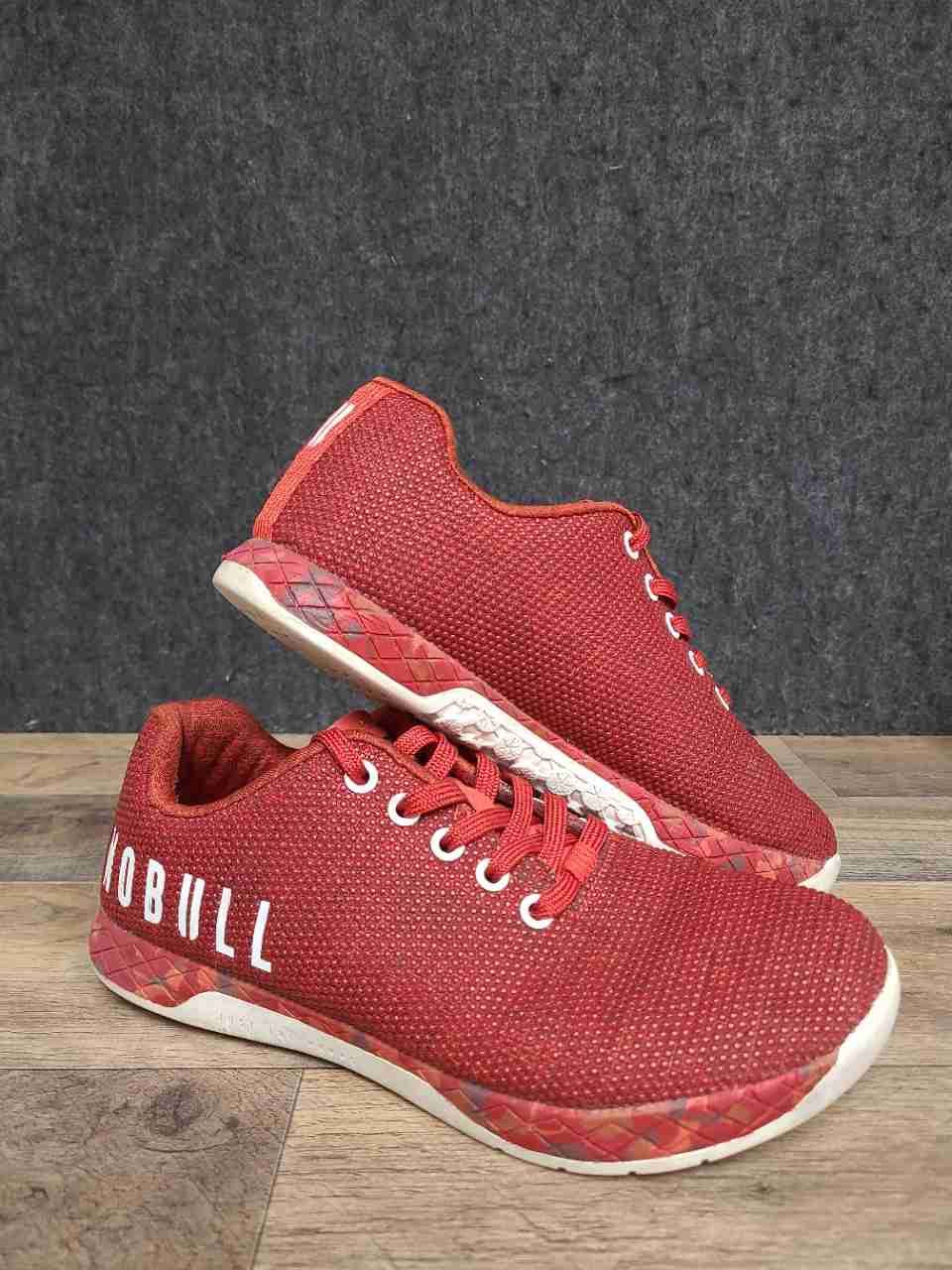 NOBULL SuperFabric Red Crossfit Training Shoes Women's 8.5 Men's 7