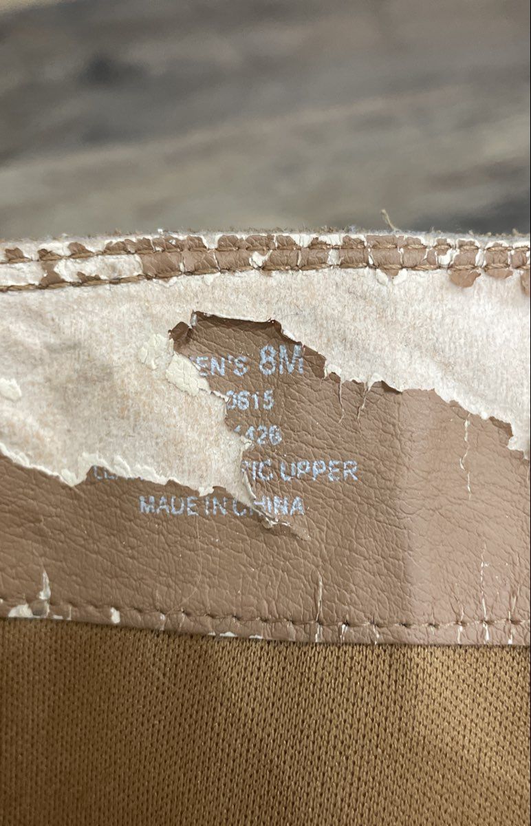 Sperry Top-Sider Tan Leather Tall Riding Knee High Boots Women's Size 8M