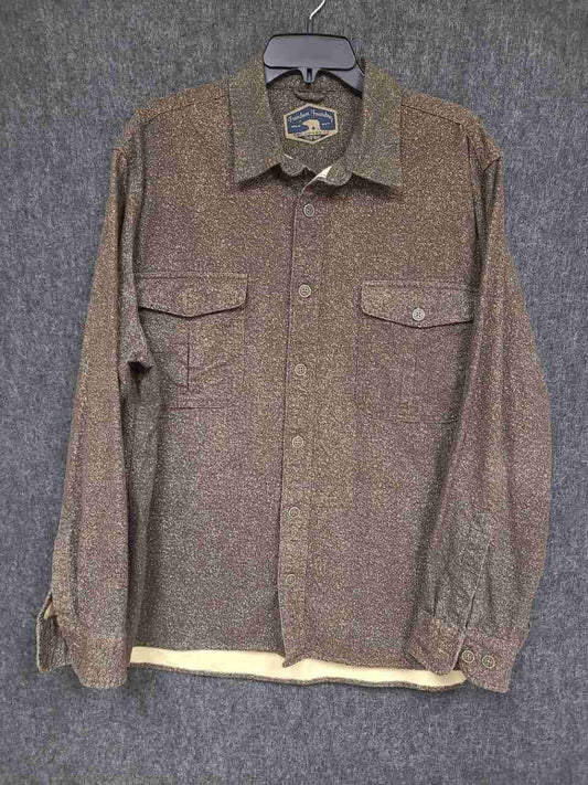 Freedom Foundry Men's Brown Heather Super Plush Fleece Lined Shirt Jacket