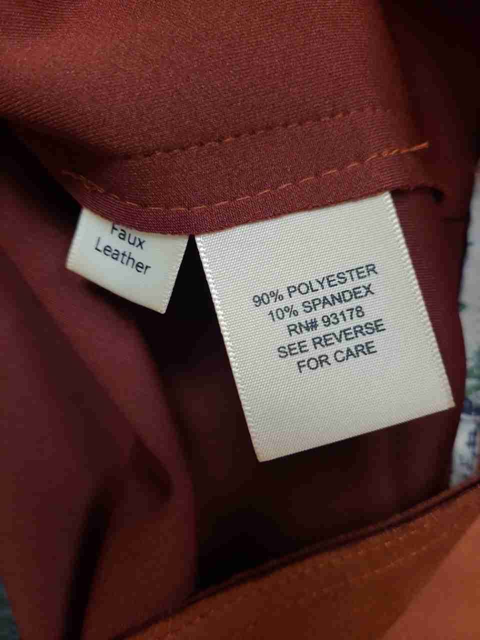 Philosophy Republic Clothing Women's Rust Faux Leather Moto Jacket Sz M NWT