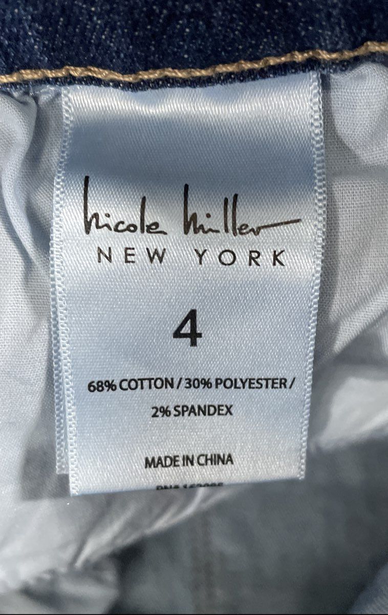 Nicole Miller New York Women's Blue SOHO High Rise Ankle Slim Jeans NWT Sz 4