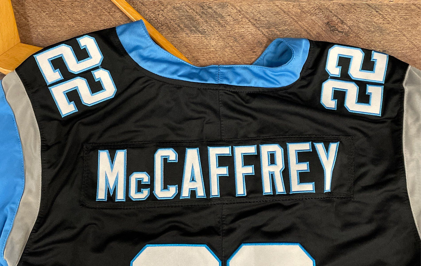 Nike Men's Carolina Panthers Christian McCaffrey #22 Game Jersey Black Sz M