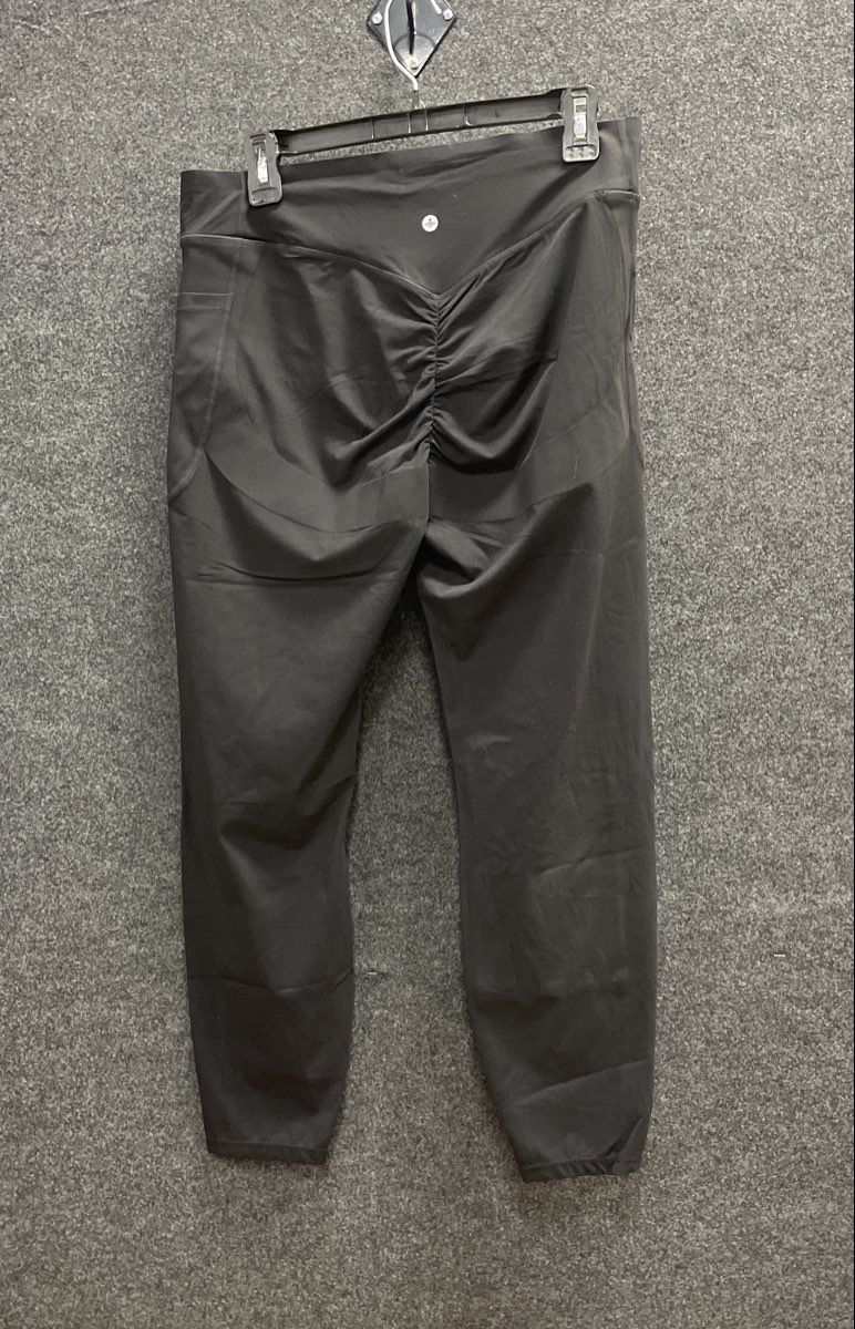 Halara Women's Black High Rise Pockets Ruched Back 7/8 Activewear Leggings XL