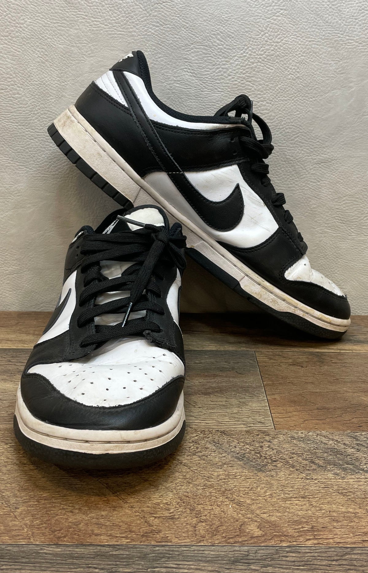 Nike Dunk Low Retro White Black Panda Sneakers Women's Size 12