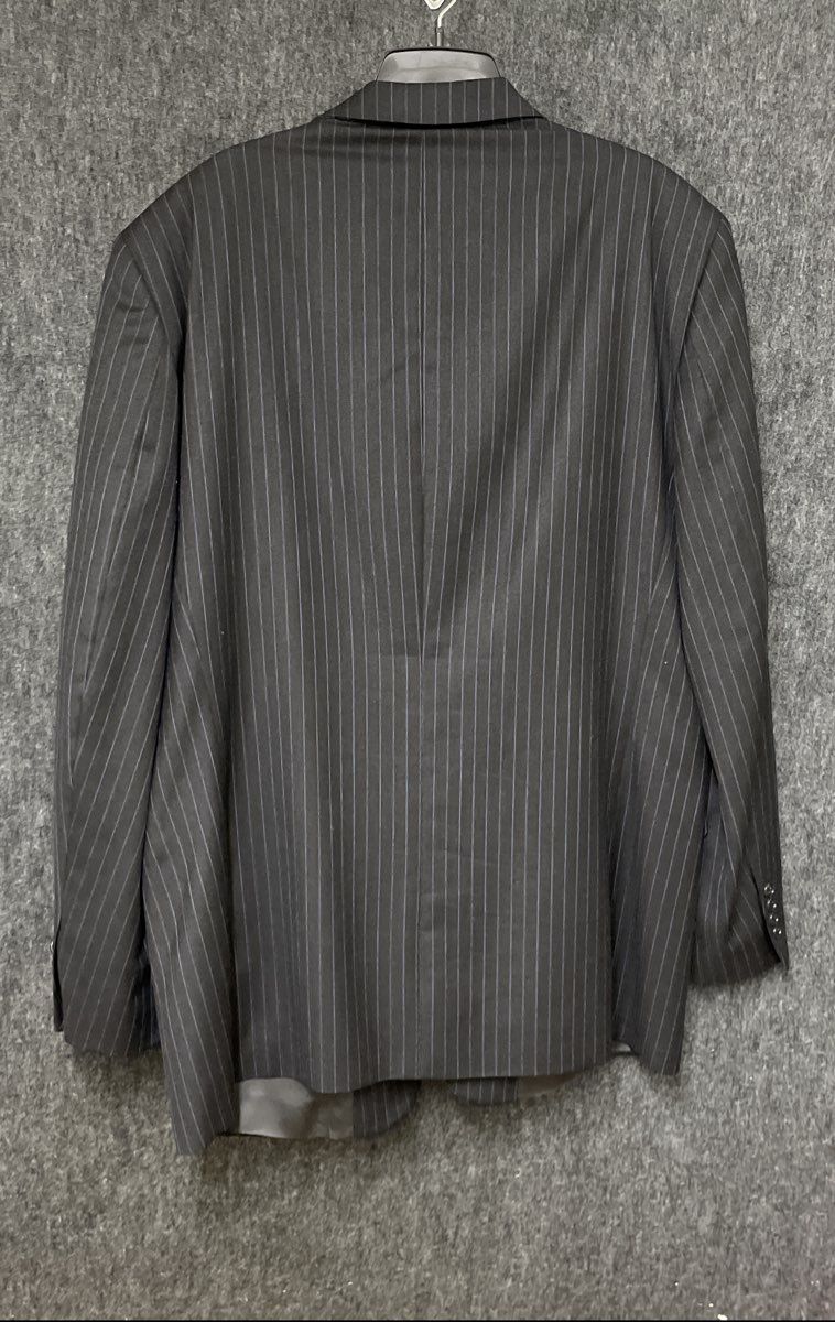 Jones New York Men's Charcoal Gray Pinstripe 3 Button Blazer Sz 46L