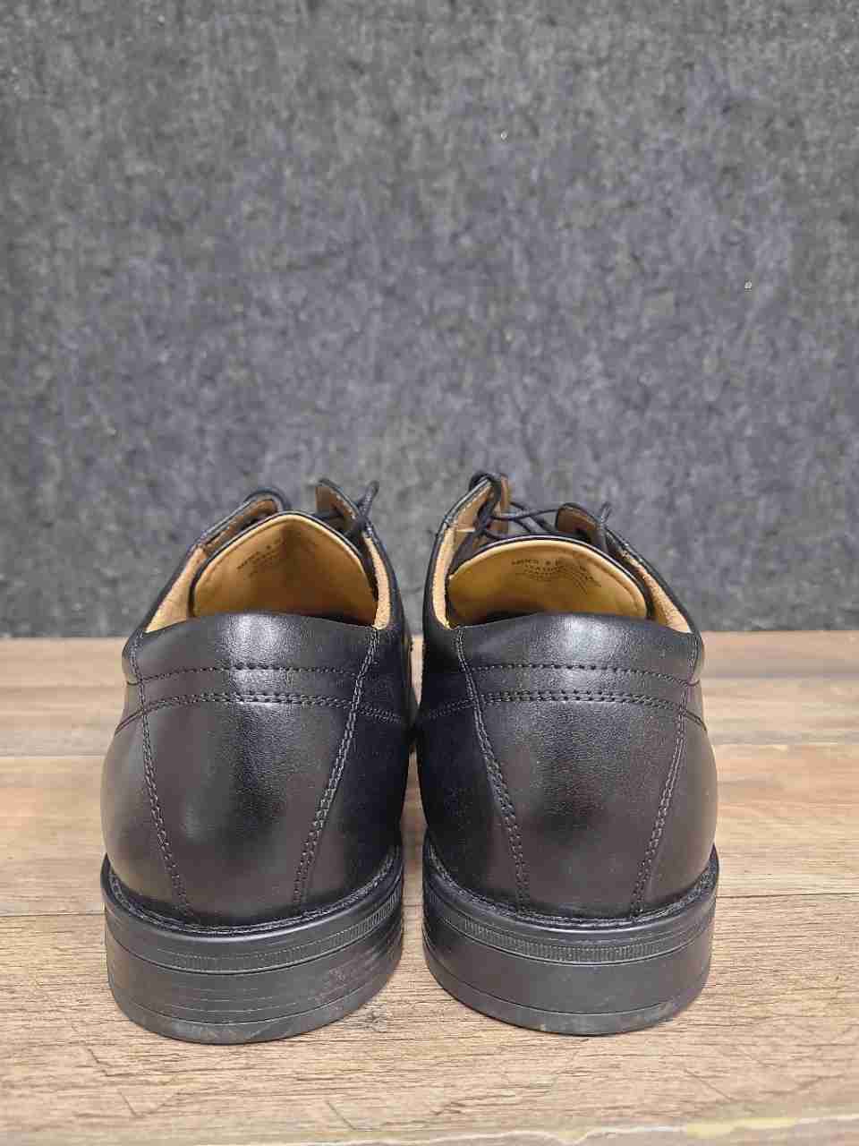 Florsheim Castellano Black Leather Cap Toe Derby Dress Shoes Size 9 D