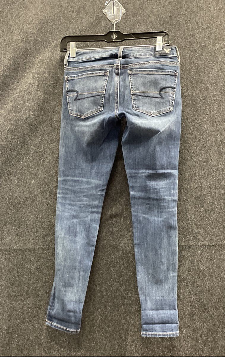 American Eagle Women's 360 Super Stretch Jegging Jeans Medium Wash Sz 2 Short