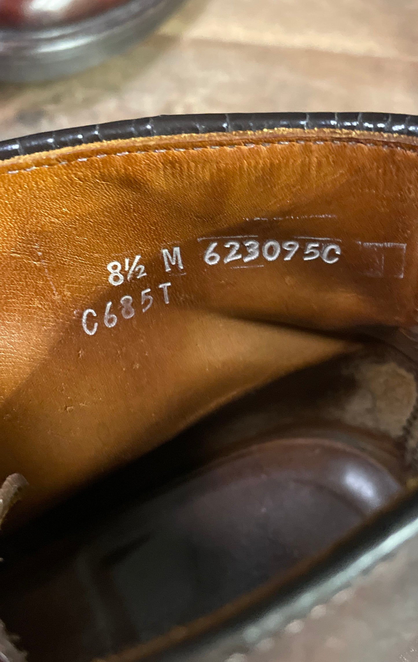 Churchill 623095C Brown Leather Oxford Ankle Chukka Boots Men's Size 8.5 M
