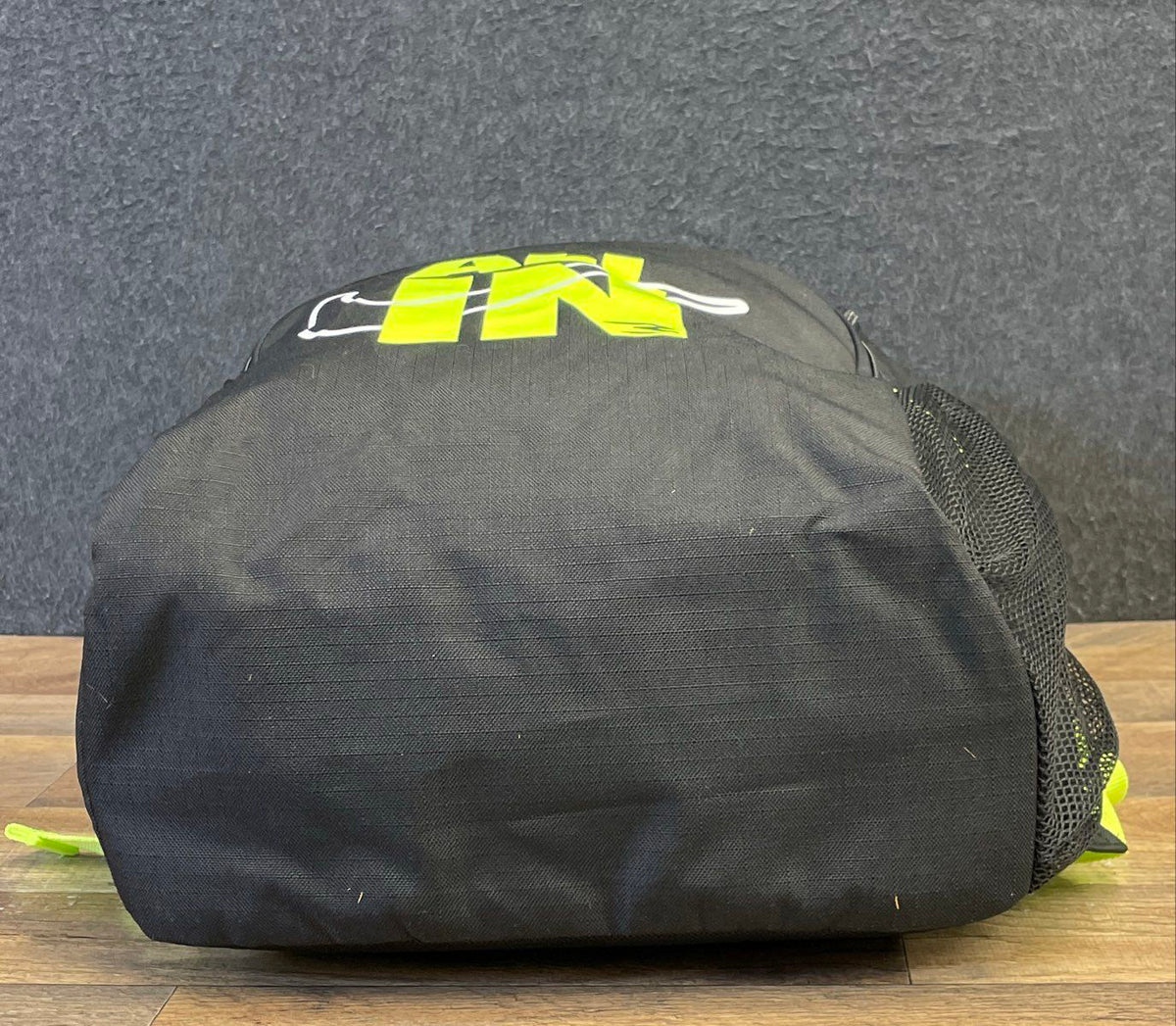 Nike Black Neon Green All In Graphic Backpack School Bag NWT