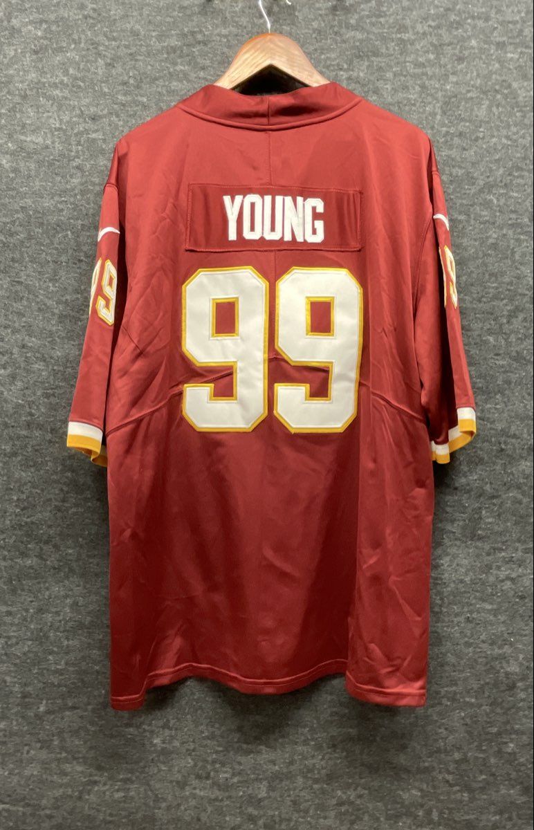 Nike Men's Washington Football Team Chase Young #99 Game Jersey Burgundy Sz XL