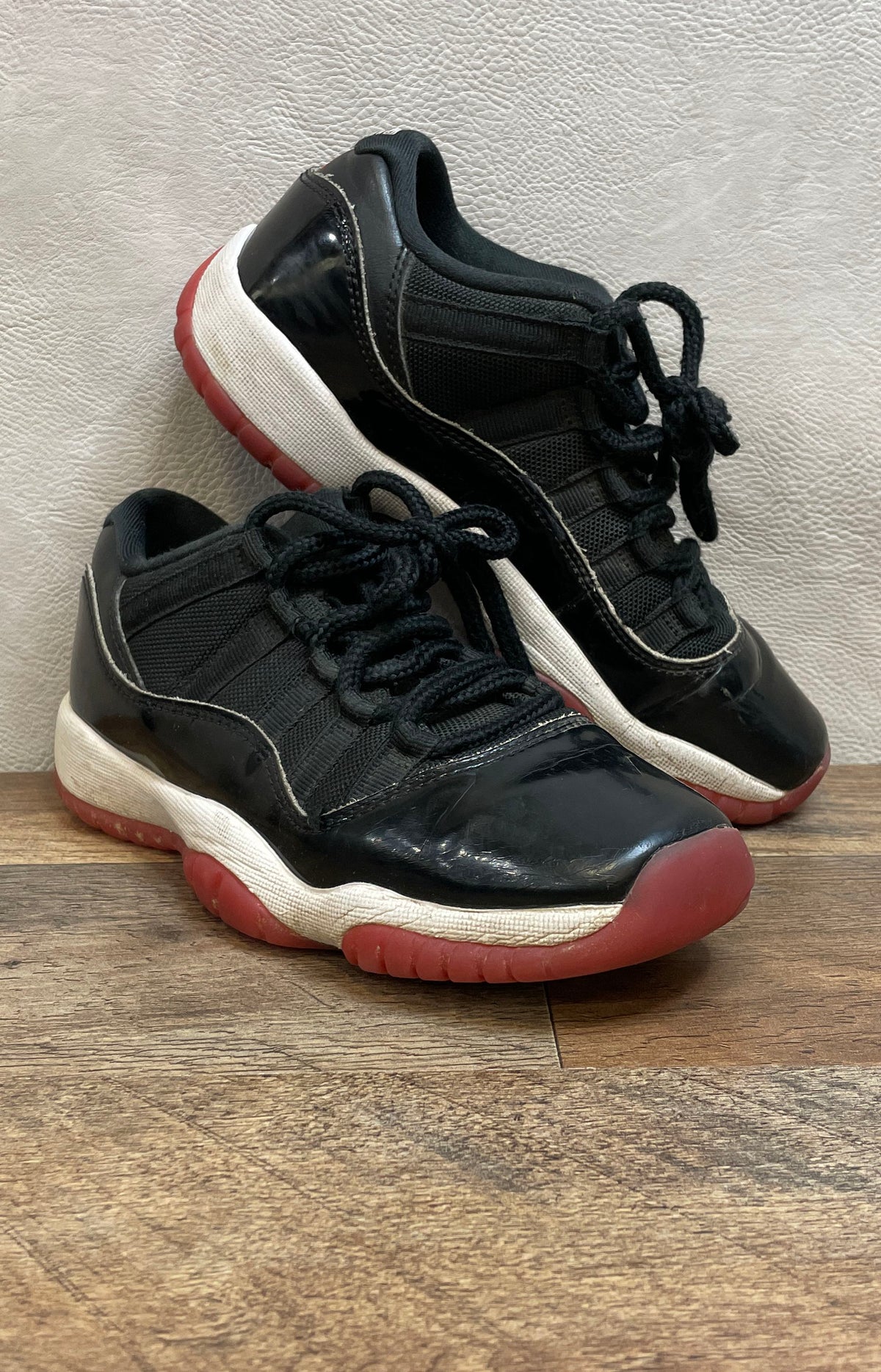 Nike Air Jordan 11 Retro Low Bred Black True Red 2024 Youth Size 4.5Y