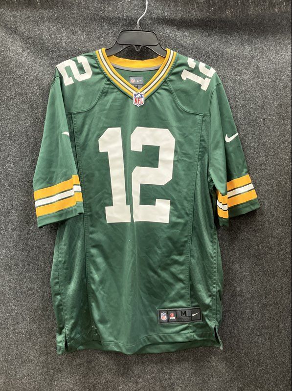 Nike Men's Green Bay Packers Aaron Rodgers #12 NFL Jersey Green Sz M