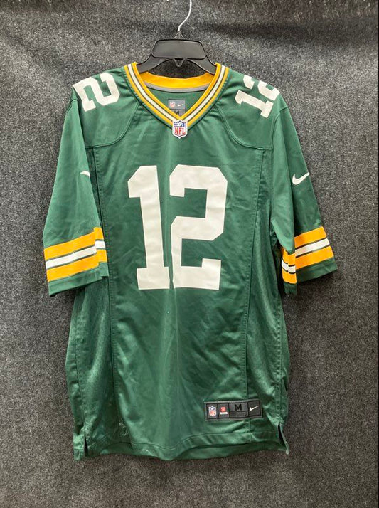 Nike Men's Green Bay Packers Aaron Rodgers #12 NFL Jersey Green Sz M