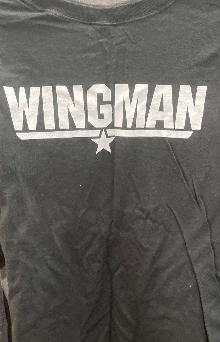 Top Gun Wingman Layered Long Sleeve Thermal T-Shirt Hybrid Tees 2004 Sz M