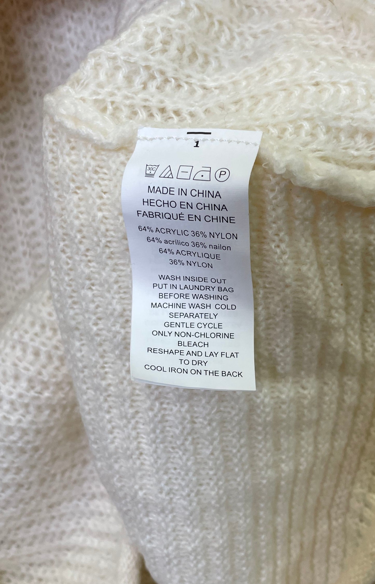 Michael Kors Women's Bone White Textured Knit Turtleneck Sweater Sz M NWT