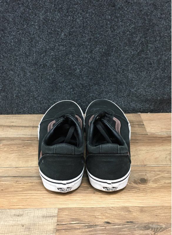 Vans Ward Low Top Black Rose Gold Metallic Skate Sneakers Womens Size 10