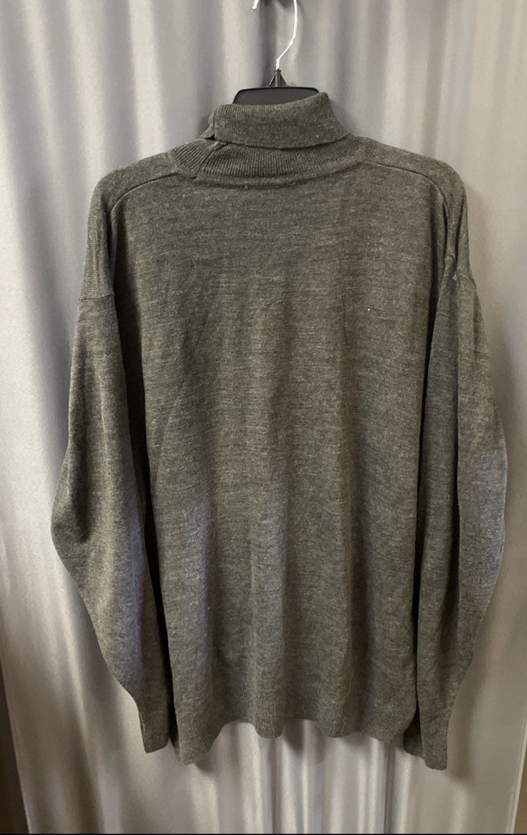 Dolce Roma Men's Charcoal Gray Wool Blend Turtleneck Sweater NWT Sz 2XL