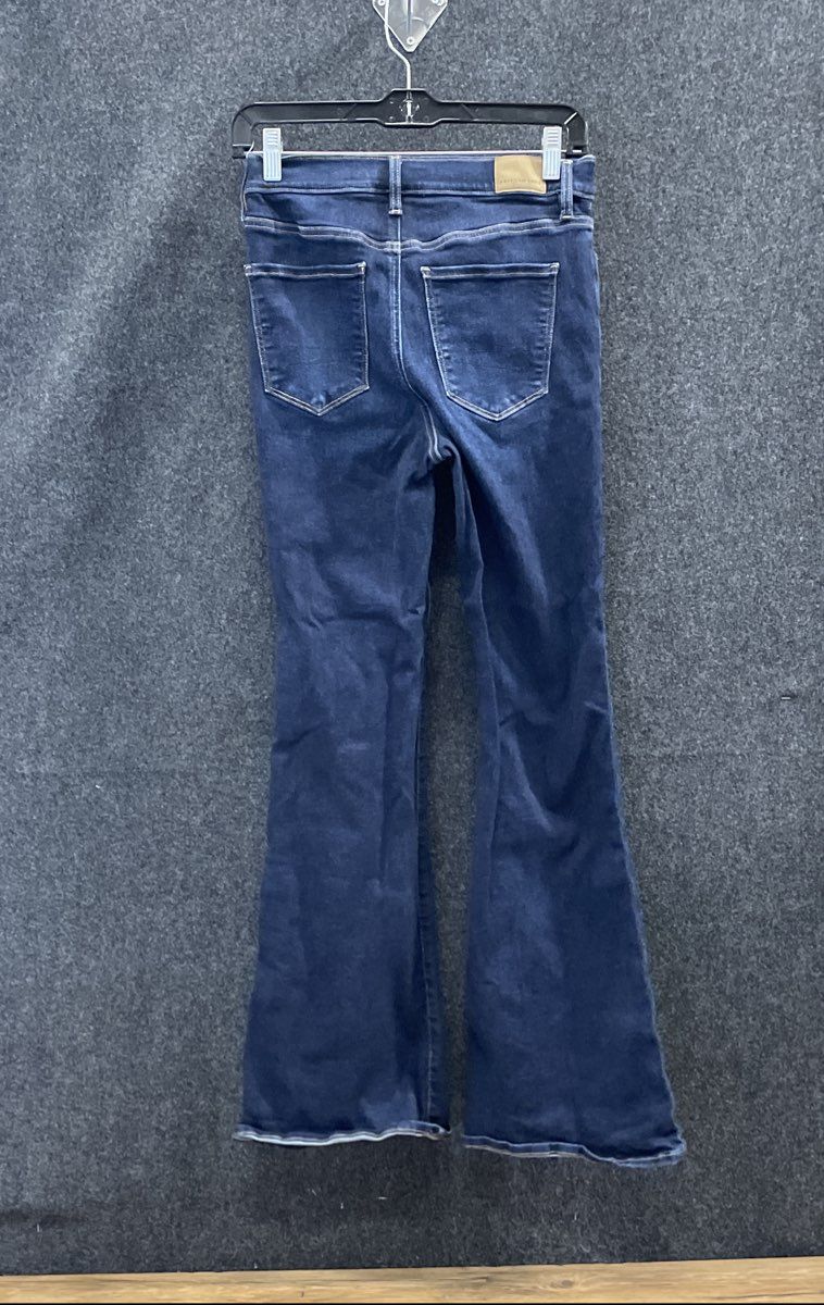 American Eagle Women's Blue Flare Jeans Next Level Stretch High-Rise Sz 4