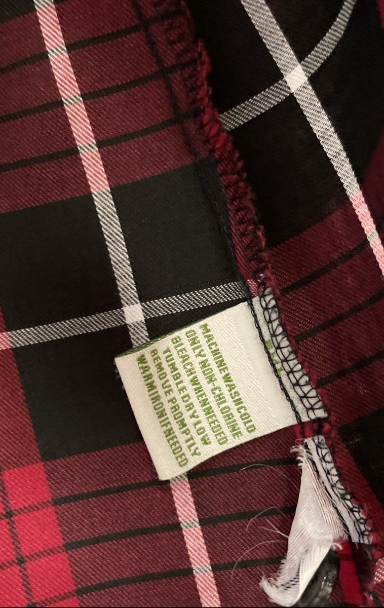 Orvis Women's Carefree Red Black Plaid Long Sleeve Button Down Sz 18