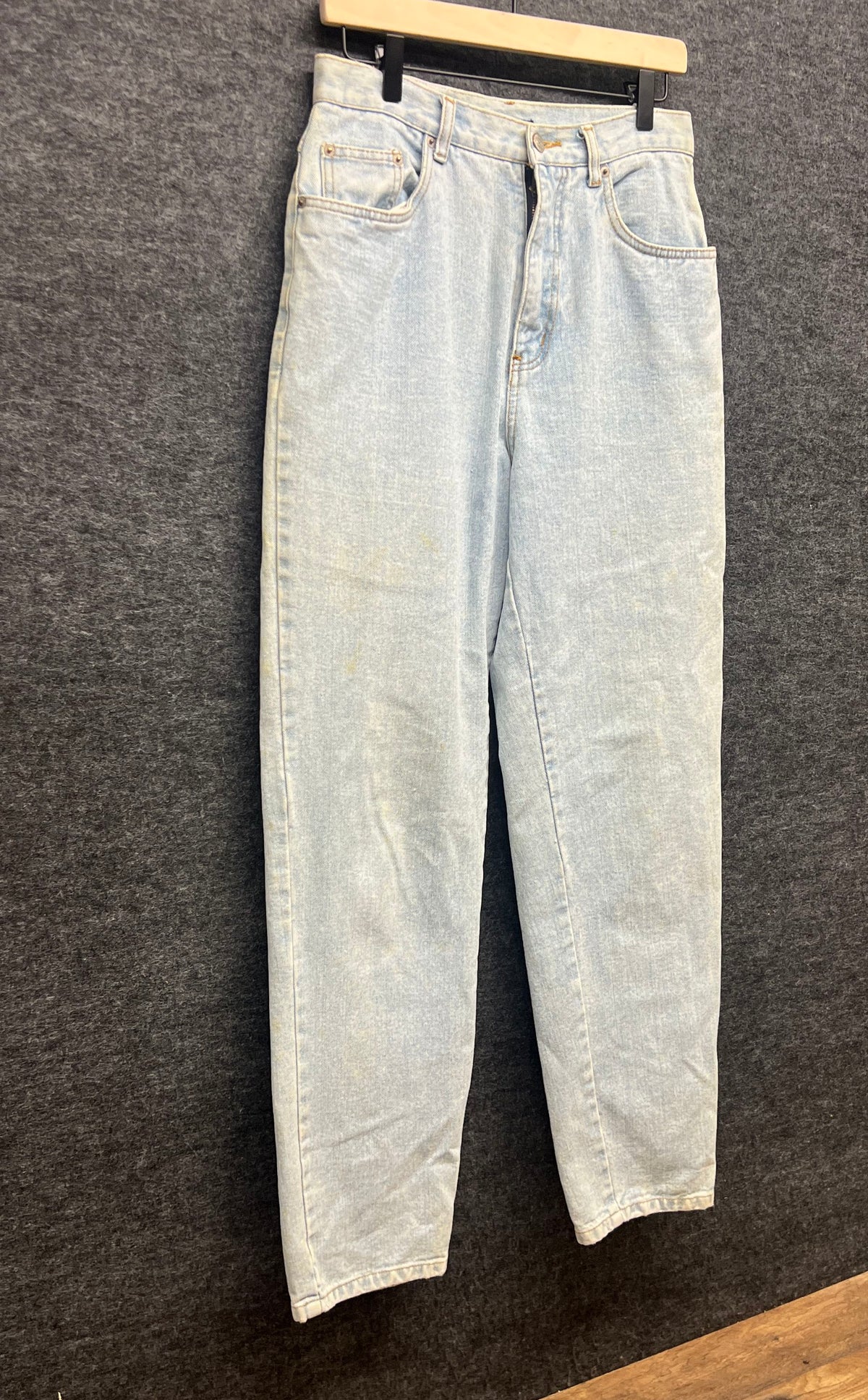 Vintage 90s Bill Blass Women's Easy Fit Light Wash Mom Jeans Tapered Sz 10