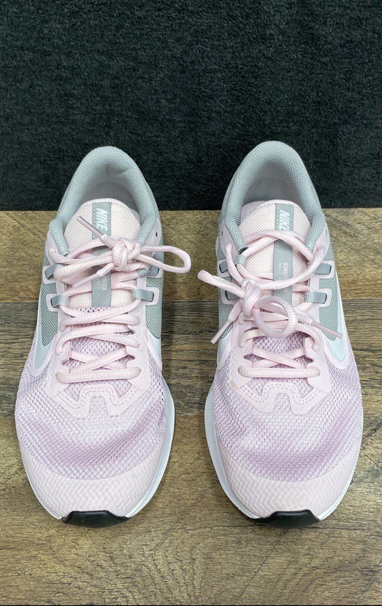 Nike Downshift 9 Pink White Grey Youth Running Shoes Size 7Y