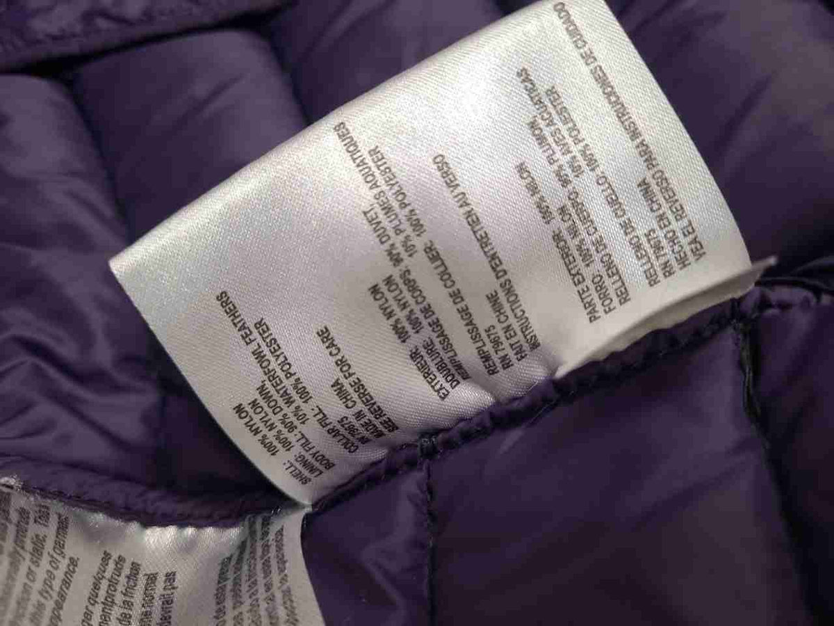 Michael Kors Women's Black Packable Down Puffer Jacket Gold Hardware Logo Sz L
