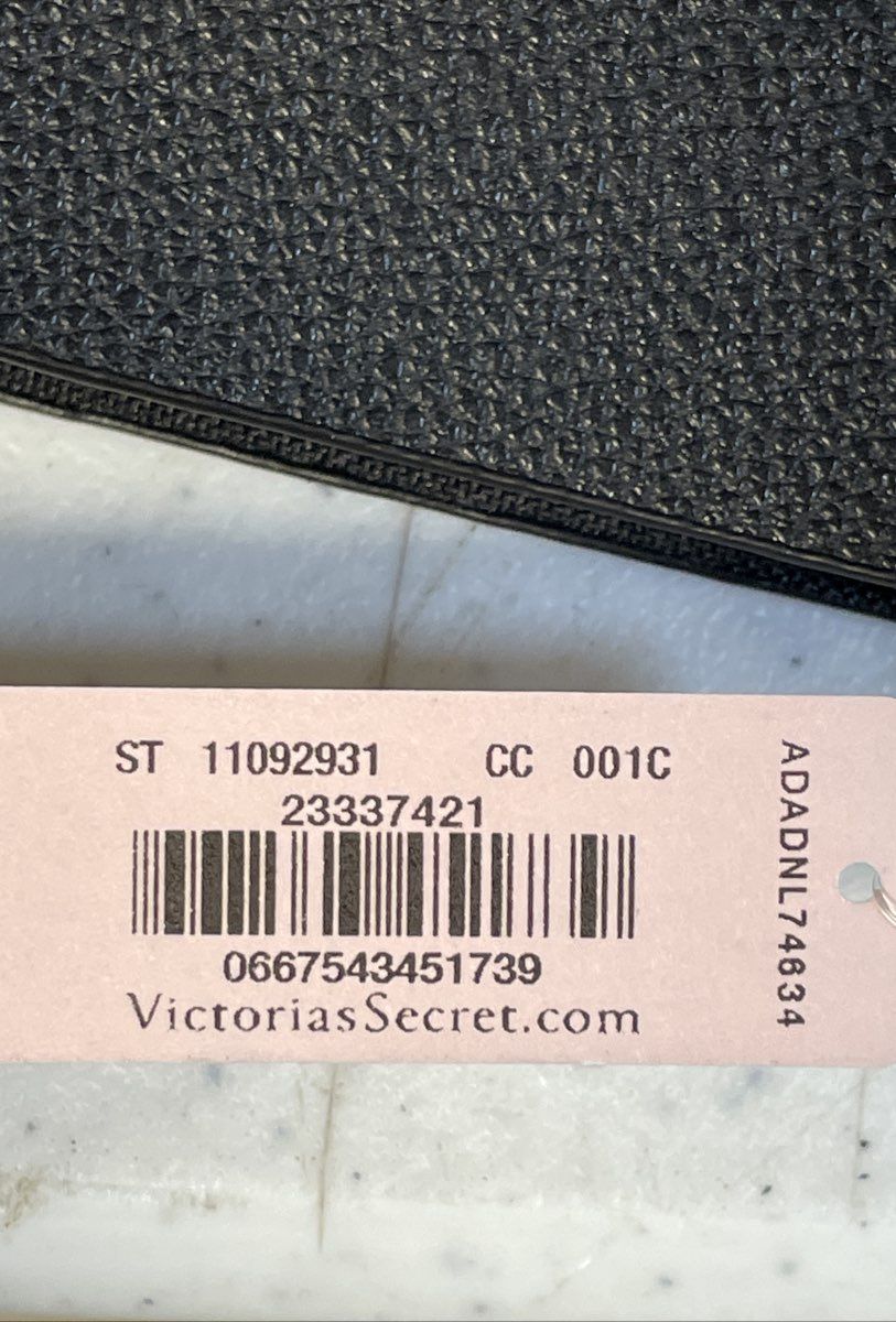 NWT Victoria's Secret Black Tote Bag W/ Mini Clutch Purse