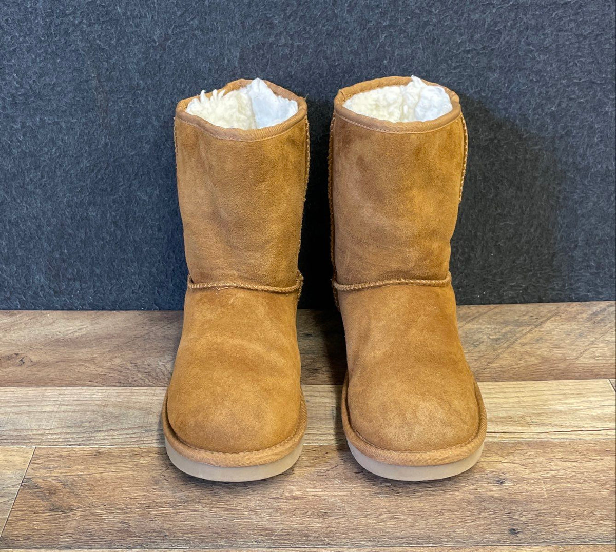 Koolaburra By UGG Koola Short Suede Boots Chestnut Tan Women's Size 7