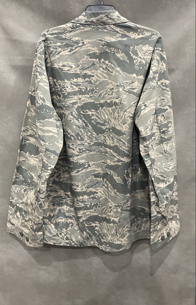 USAF Air Force ABU Digital Tiger Stripe Camo Utility Coat Jacket Sz 46L