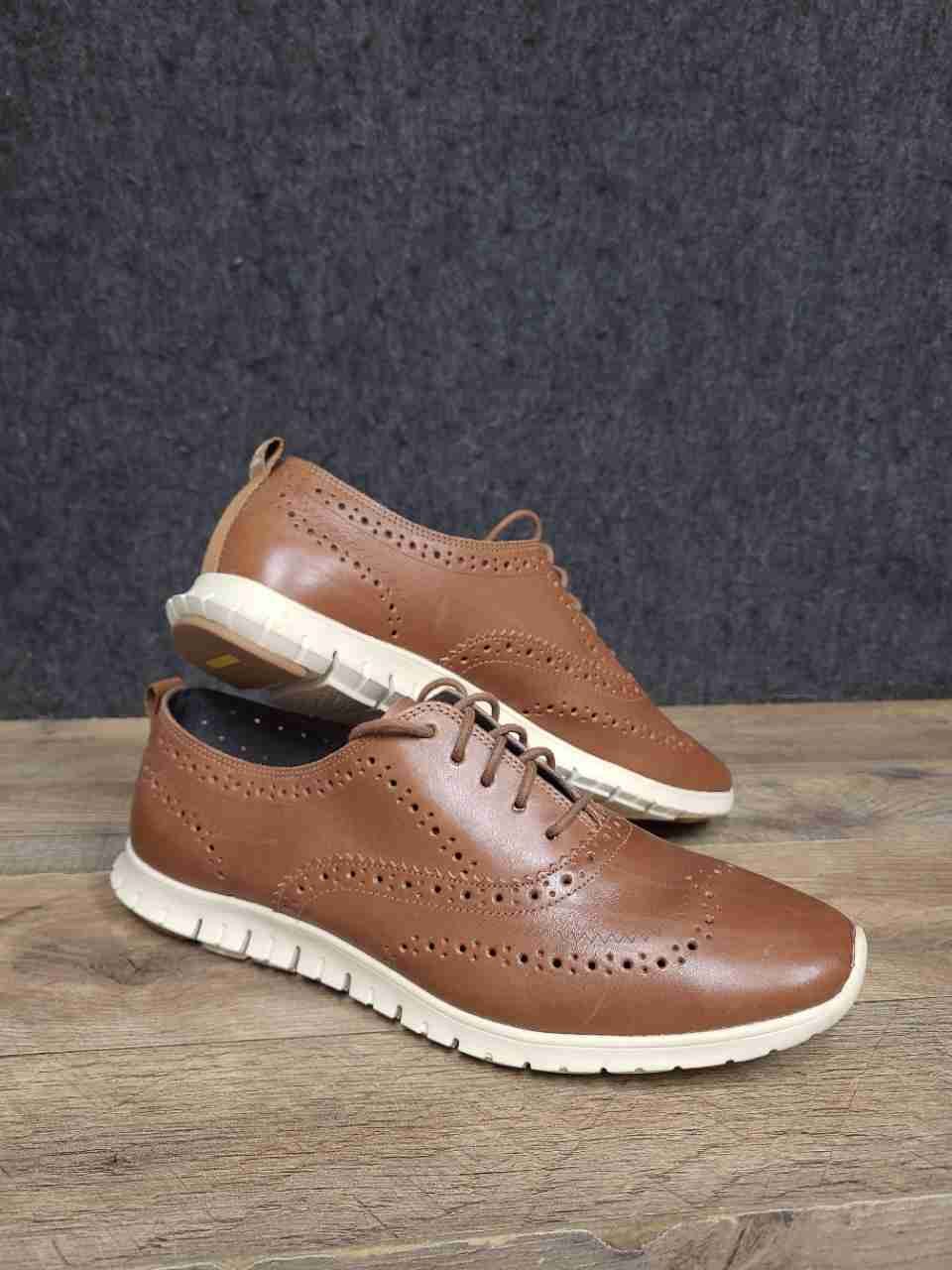 Cole Haan OriginalGrand Wingtip Oxford Tan Leather Women's Size 10.5 B