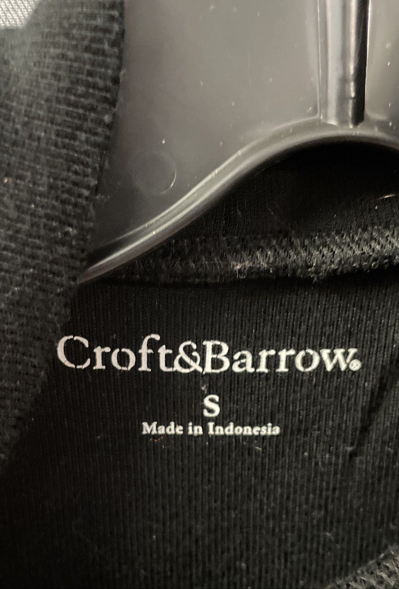 Croft & Barrow Women's Black Sleeveless Mock Neck Tank Top Stretch Sz S