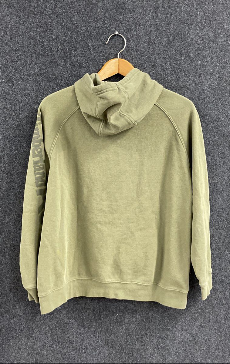 Timberland PRO Women's Olive Green Original Fit Logo Hoodie Sweatshirt Sz XL