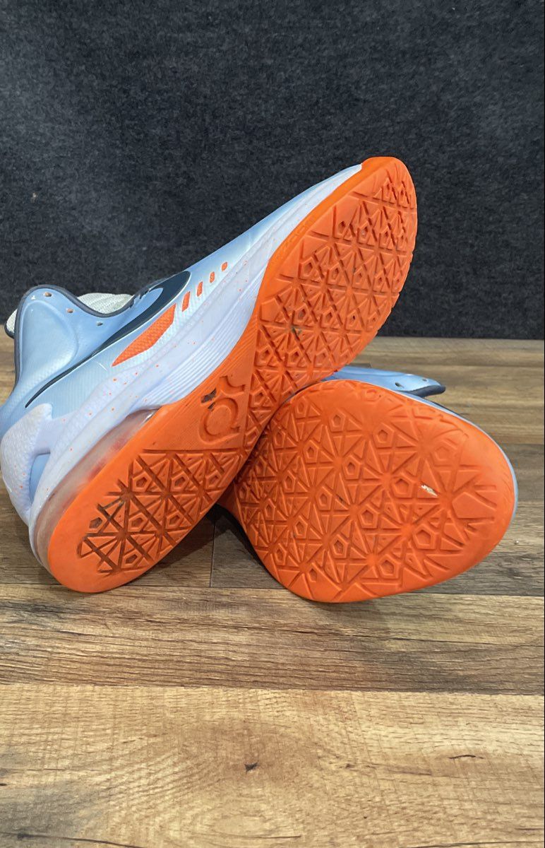 Nike KD V OKC Away Ice Blue Total Orange Basketball Shoes Men's Size 9