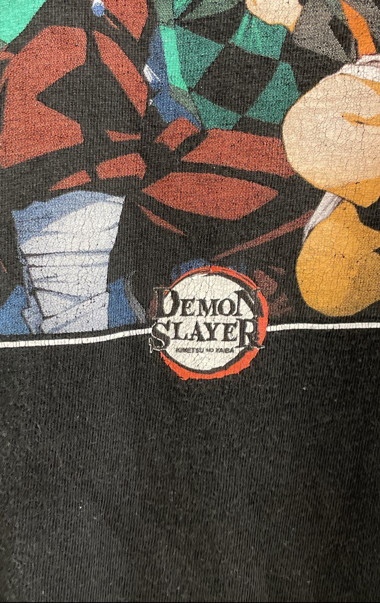 Demon Slayer Kimetsu no Yaiba Tanjiro Nezuko Graphic T-Shirt Reprint Sz M