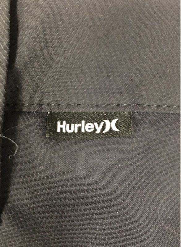 Hurley Men's Black Dri-Fit Hybrid Walk Shorts Stretch Mesh Pockets Sz 32
