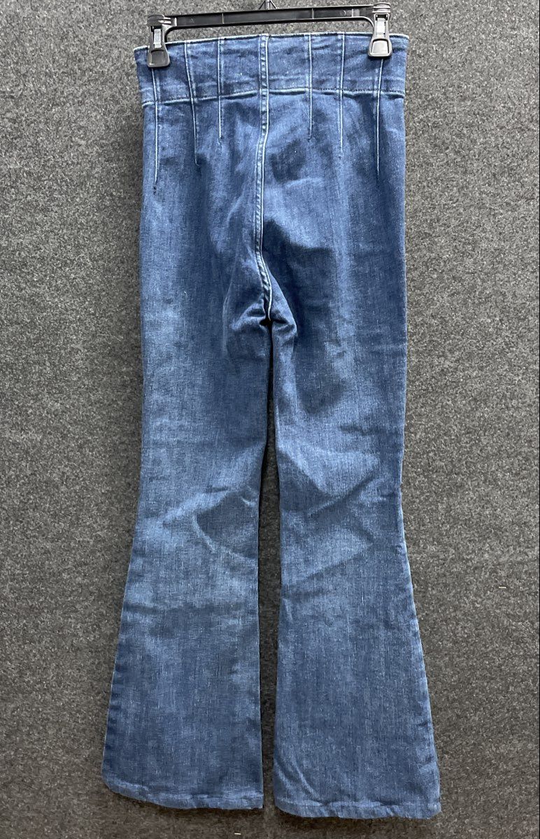 We The Free Women's High Rise Flare Jeans Blue Bell Bottom Stretch Sz 26
