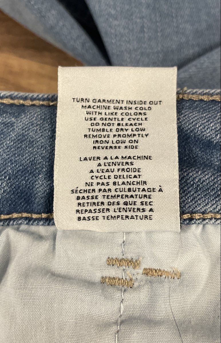 OAT New York Women's Light Wash Denim Midi Skirt Front Slit High Rise Sz 2/26