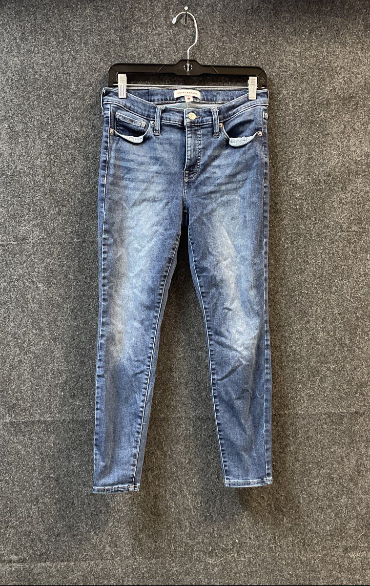 Lucky Brand Women's Blue Medium Wash Stretch Skinny Jeans Sz 6/28 A