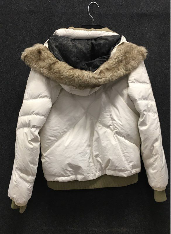 Five Fifty Five Triple Nickel Women's White Down Puffer Jacket Vintage Y2K Sz L