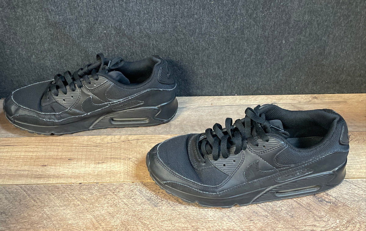 Nike Air Max 90 Triple Black Men's Sneakers Size 10.5